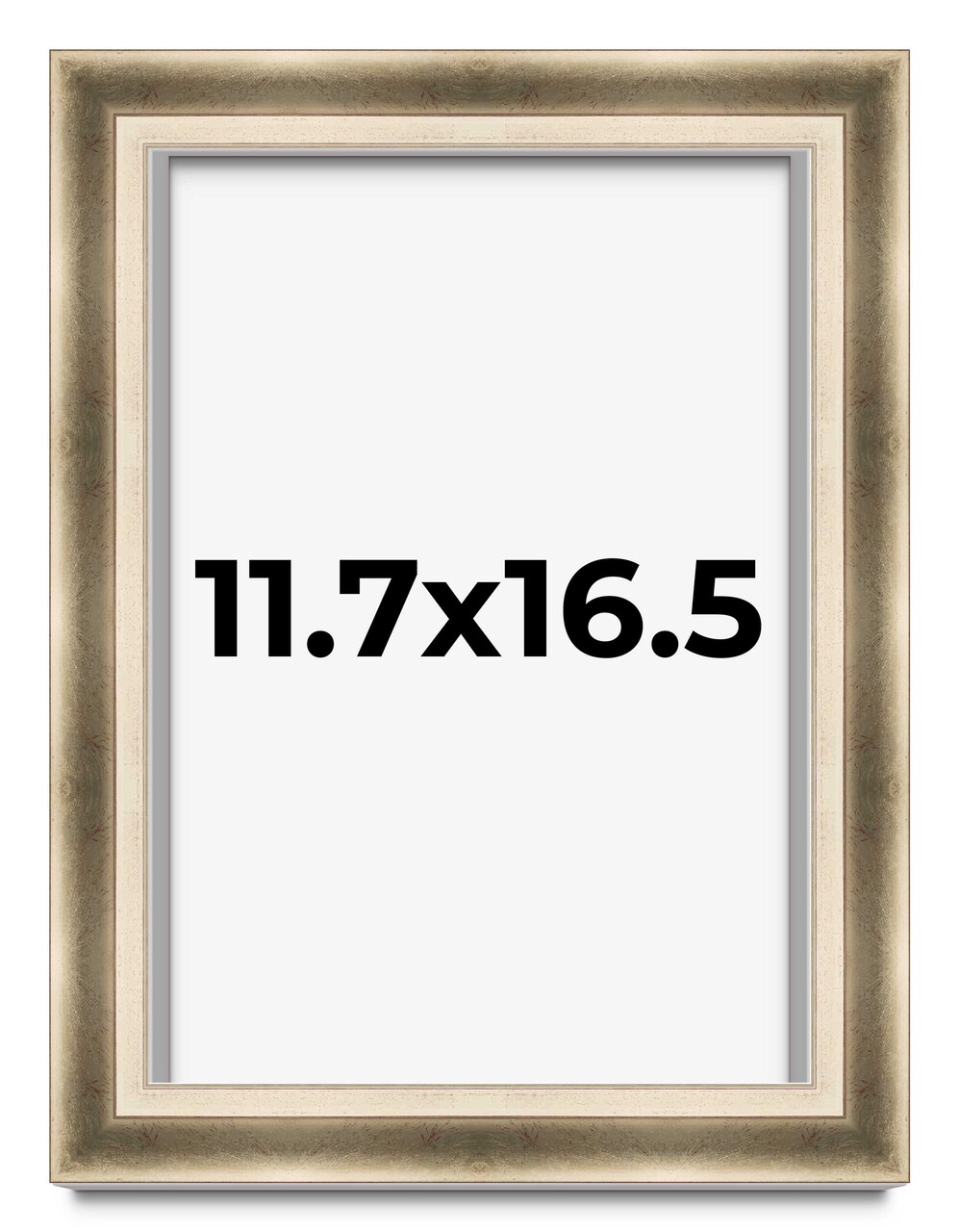 11.7x16.5 Deep Shadow Box Picture Frame with UV-Resistant Acrylic & Acid Free Backing, Available in 4 Finishes - Gold, Silver, Brown, White